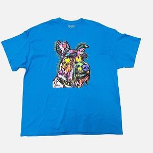 Gildan “My Schnauzer Colors” My World Blue T Shirt Size 2XL